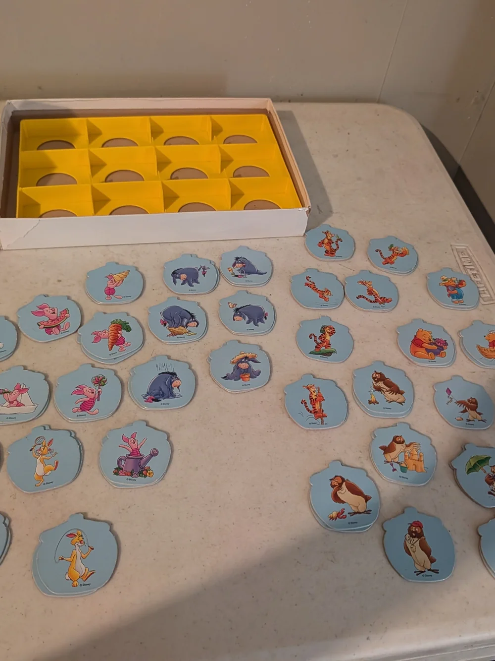 Vintage Winnie the Pooh Memory Game Matching Milton Bradley 1996 Incomplete 98%
